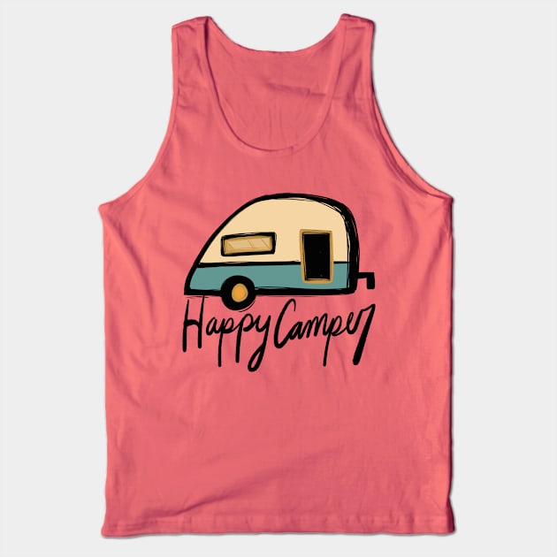 Happy Camper Tank Top by bubbsnugg